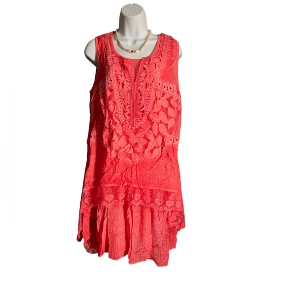 NWT. 2 PIECE CORAL DRESS SET. BL/RD 13 88607 - Picture 1 of 5